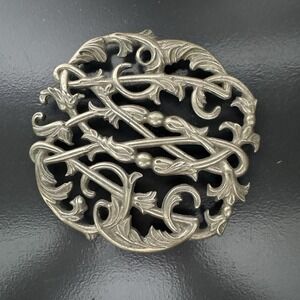 Vintage Wilton Columbia PA 1950 Metal Trivet Ornate Scroll Hot Plate Mid Cent‎